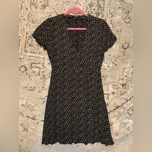 Madewell Cross-Front Button Mini Dress